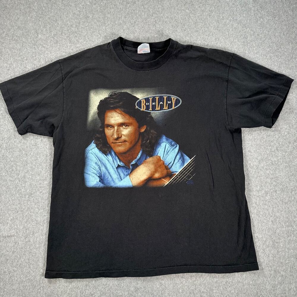 Billy Dean Tee Shirt Size X-Large Vintage Black Short Sleeve 90s Concert